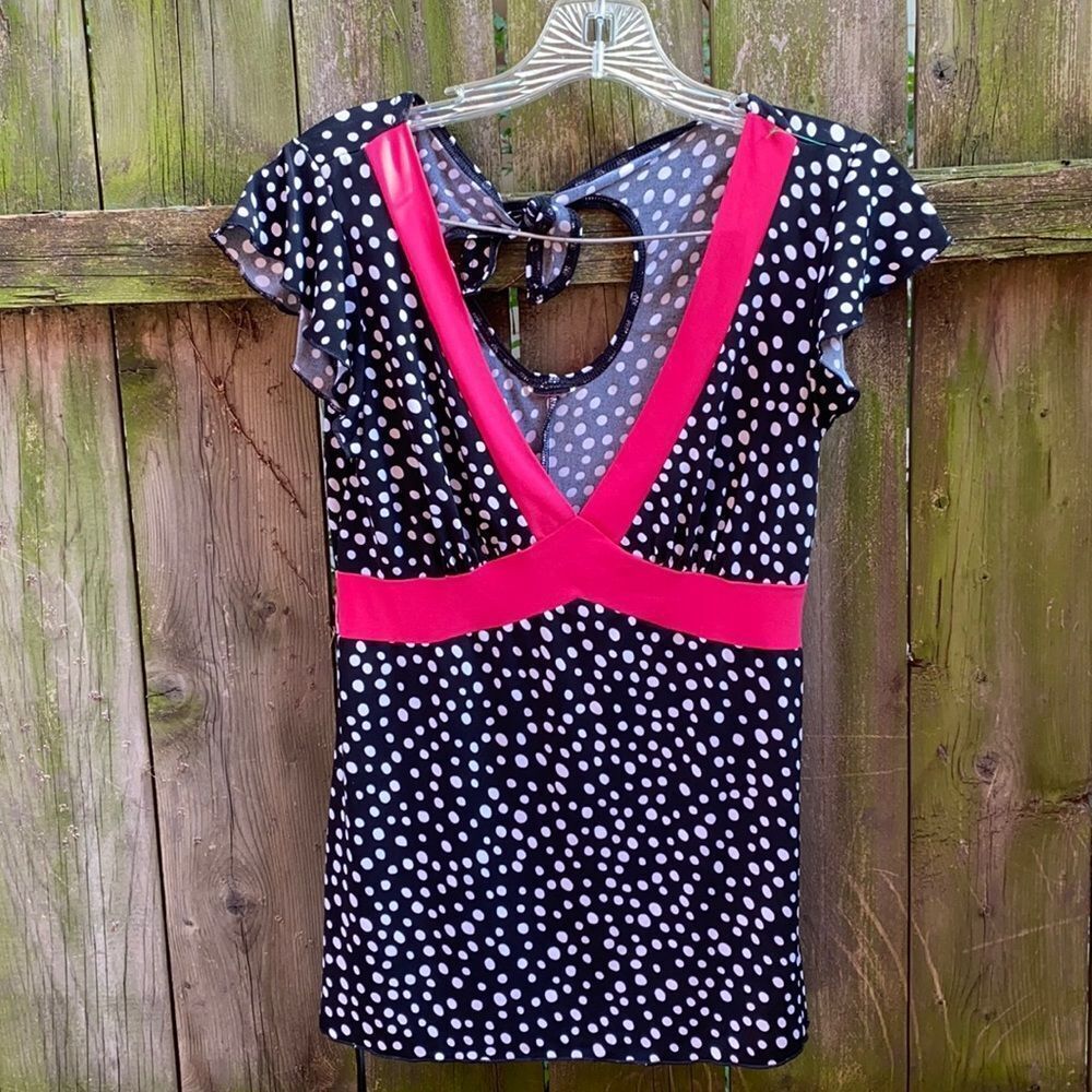 Polka dot top sz. M